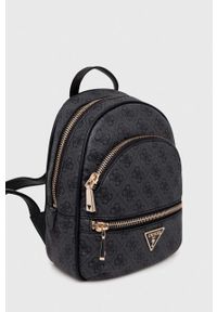 Guess plecak damski kolor czarny mały wzorzysty. Kolor: czarny #3