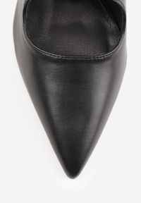 Renee - Czarne Szpilki VICES z Paseczkami w Kształcie Litery X Alethise. Nosek buta: szpiczasty. Zapięcie: pasek. Kolor: czarny. Wzór: paski. Obcas: na szpilce. Styl: elegancki, glamour. Wysokość obcasa: średni #2