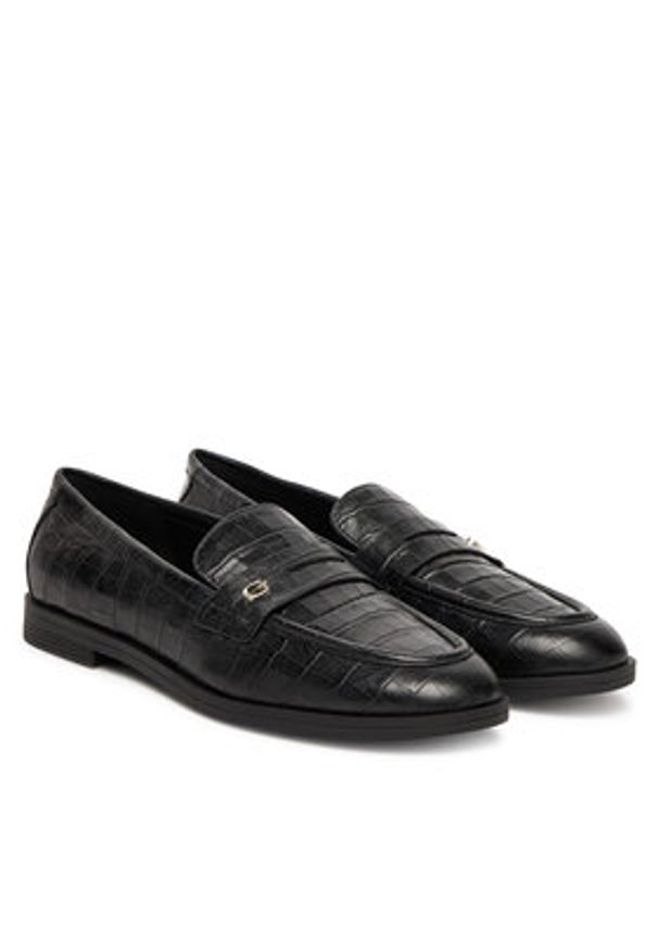 Guess Lordsy FLTSAD LEA14 Czarny. Kolor: czarny. Materiał: skóra