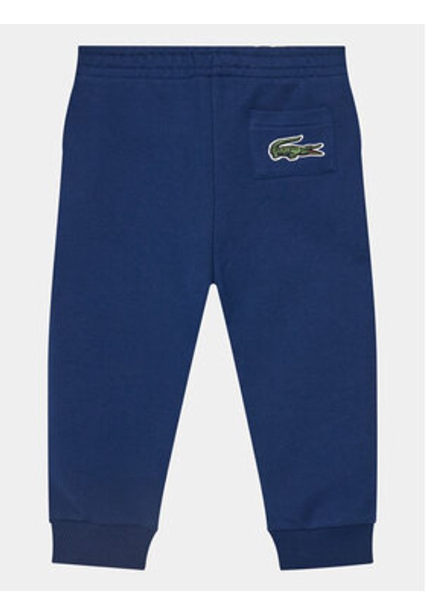 Lacoste Spodnie dresowe XJ1213 Granatowy Regular Fit. Kolor: niebieski. Materiał: bawełna