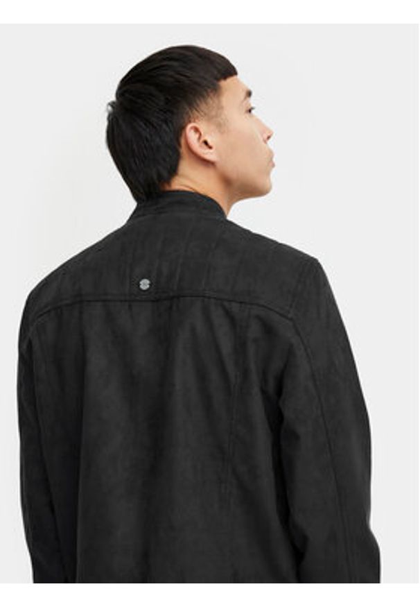 Blend Kurtka z imitacji skóry 20716626 Czarny Regular Fit. Kolor: czarny. Materiał: skóra