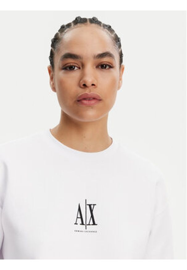 Armani Exchange Bluza XW000821 AF10818 U0002 Biały Regular Fit. Kolor: biały. Materiał: bawełna