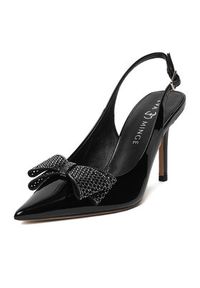 Eva Minge Czółenka ANEMONE-V1892-56-1 Czarny. Kolor: czarny. Materiał: skóra, lakier #8