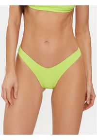 Calvin Klein Swimwear Dół od bikini KW0KW02399 Zielony. Kolor: zielony. Materiał: syntetyk
