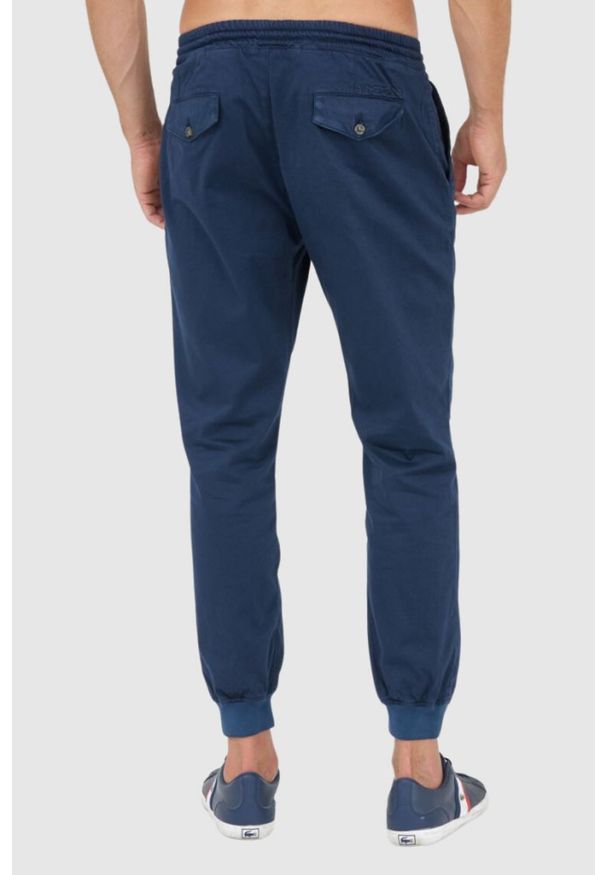 La Martina - LA MARTINA Granatowe spodnie męskie, Rozmiar L. Kolor: niebieski