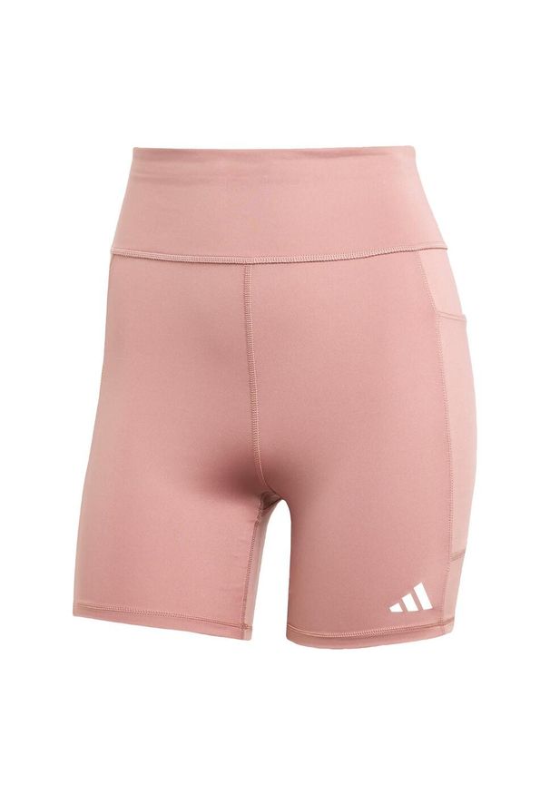 Adidas - Legginsy Own the Run Short. Kolor: różowy. Materiał: materiał. Długość: krótkie. Sport: bieganie