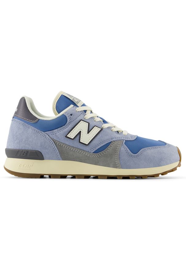 Buty unisex New Balance U475FB – niebieskie. Okazja: na co dzień. Kolor: niebieski. Materiał: zamsz, materiał. Szerokość cholewki: normalna