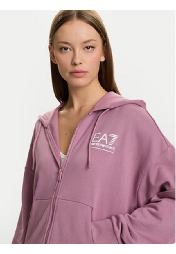 EA7 Emporio Armani Dres 7W000420 AF12473 UA272 Różowy Relaxed Fit. Kolor: różowy. Materiał: bawełna