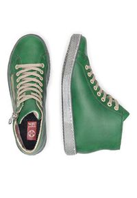 Rieker Trampki Z1221-53 Zielony. Kolor: zielony. Materiał: skóra