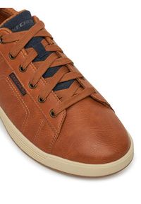 skechers - Skechers Sneakersy 210946/LUG Brązowy. Kolor: brązowy. Materiał: zamsz, skóra #6