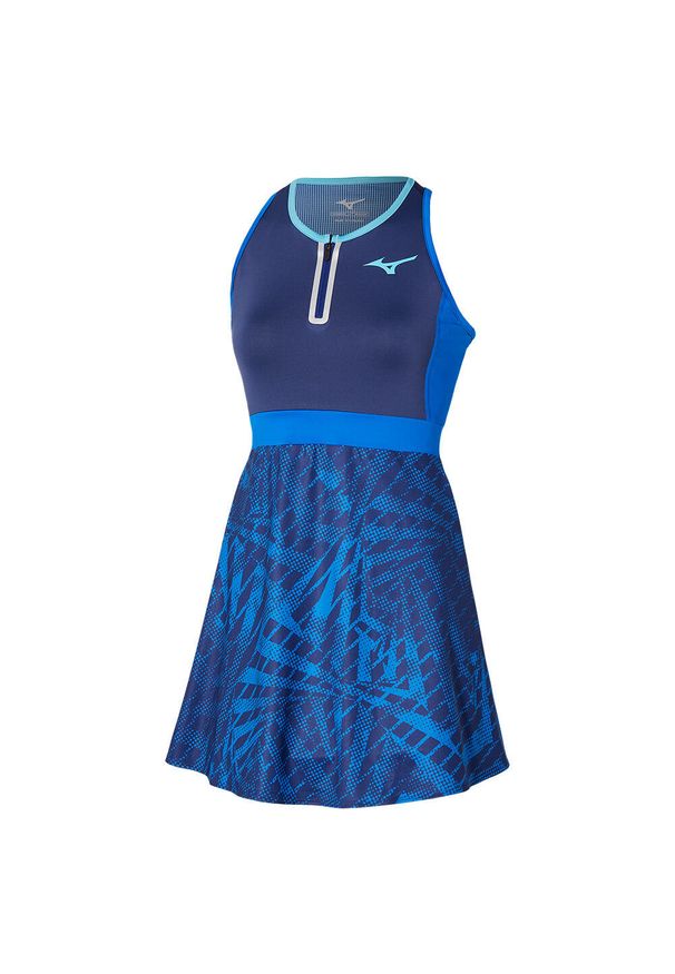 Sukienka damska Mizuno Mugen. Kolor: niebieski. Materiał: tkanina. Typ sukienki: sportowe. Styl: sportowy
