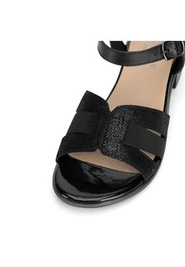 Go Soft Sandały WI23-LUCY-05 Czarny. Kolor: czarny. Materiał: materiał