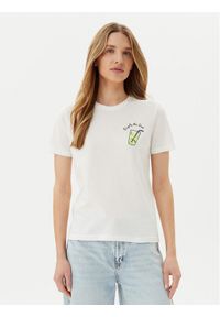 only - ONLY T-Shirt Kita 15349150 Biały Regular Fit. Kolor: biały. Materiał: bawełna