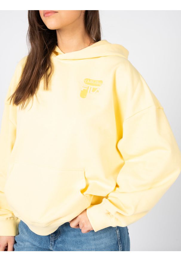 Fila Bluza "Bakum" | FAW0444 | Kobieta | Żółty. Typ kołnierza: kaptur. Kolor: żółty. Materiał: bawełna