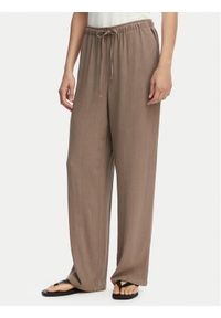 only - ONLY Spodnie materiałowe Siesta 15322263 Brązowy Regular Fit. Kolor: brązowy. Materiał: wiskoza #1