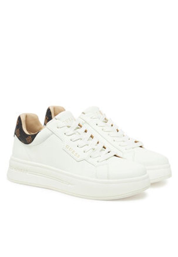 Guess Sneakersy FLPWIN FAL12 Biały. Kolor: biały. Materiał: skóra