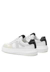 Calvin Klein Jeans Sneakersy Basket Cupsole Low Lth Mono YW0YW00876 Biały. Kolor: biały