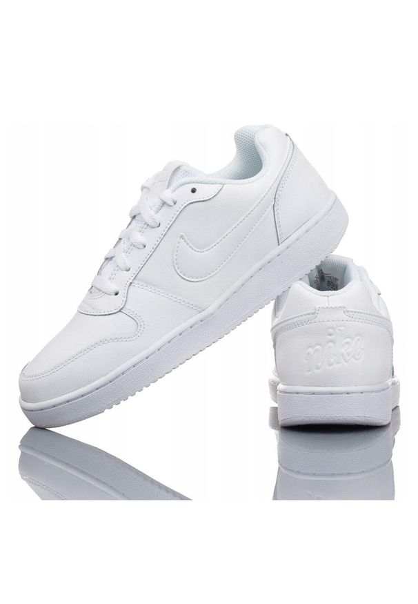 Buty Męskie Sportowe Nike Ebernon Low. Okazja: na co dzień. Kolor: biały. Materiał: skóra