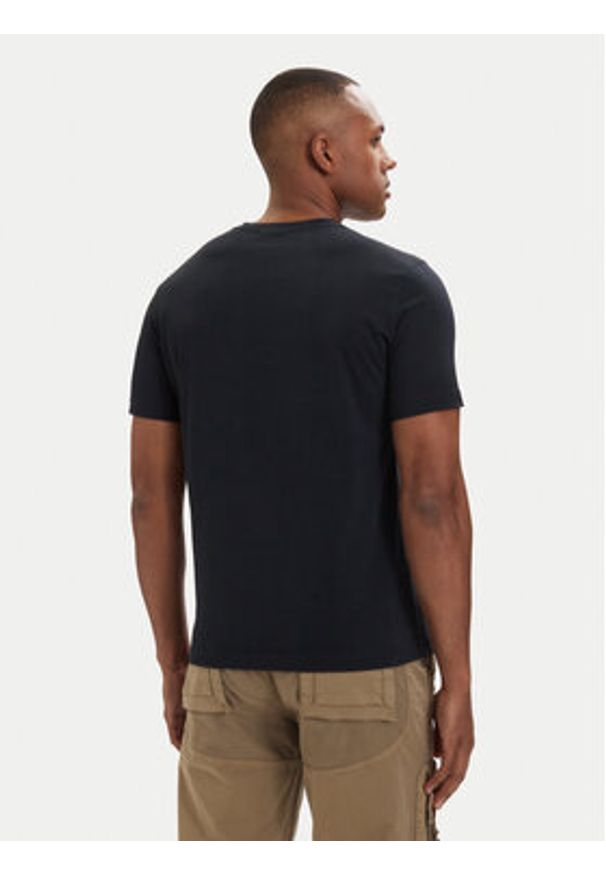 Aeronautica Militare T-Shirt 261TS1942UJ00538 Granatowy Regular Fit. Kolor: niebieski. Materiał: bawełna