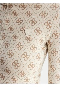 Guess Bluza V5BP08 K2000 Beżowy Slim Fit. Kolor: beżowy. Materiał: syntetyk #5