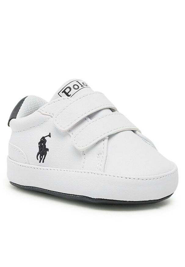 Polo Ralph Lauren Sneakersy Heritage Court Ii Ez Layette RL100731 Biały. Kolor: biały. Materiał: skóra