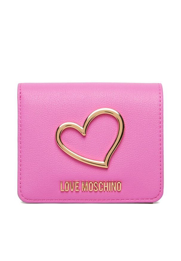 Love Moschino - LOVE MOSCHINO Portfel JC5506PP1OLQ0604 Różowy. Kolor: różowy. Materiał: skóra