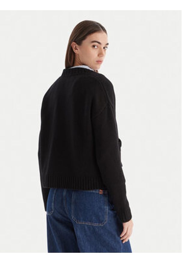 Weekend Max Mara Kardigan Filmato 2525346062 Czarny Regular Fit. Kolor: czarny. Materiał: wełna