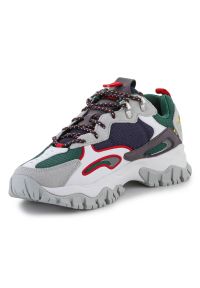 Buty Fila Ray Tracer TR2 M FFM0058-63063 zielone. Okazja: na co dzień. Zapięcie: sznurówki. Kolor: zielony. Materiał: guma, syntetyk, tkanina, skóra. Wzór: kolorowy #5