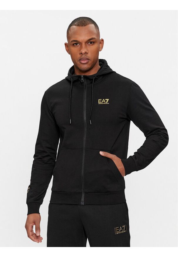 EA7 Emporio Armani Bluza 7M000568 AF13512 MC004 Czarny Regular Fit. Kolor: czarny. Materiał: bawełna