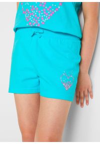 bonprix - Szorty z czystej bawełny organicznej (2 pary). Kolor: niebieski. Materiał: bawełna. Wzór: nadruk, aplikacja #3