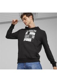 Bluzy sportowa męska Puma Ess+ Logo Lab. Typ kołnierza: kaptur. Kolor: czarny #2