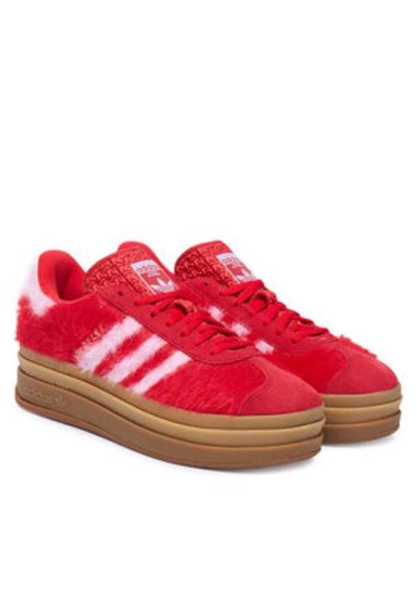 Adidas - adidas Sneakersy Gazelle Bold JS3905 Bordowy. Kolor: czerwony. Materiał: zamsz, skóra. Model: Adidas Gazelle