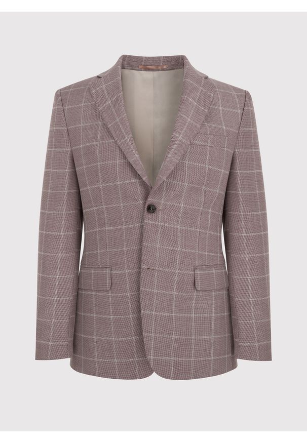 Pako Lorente - PAKO LORENTE – Różowa marynarka garniturowa P22SP-3G-019-W-S. Kolor: różowy. Materiał: wełna