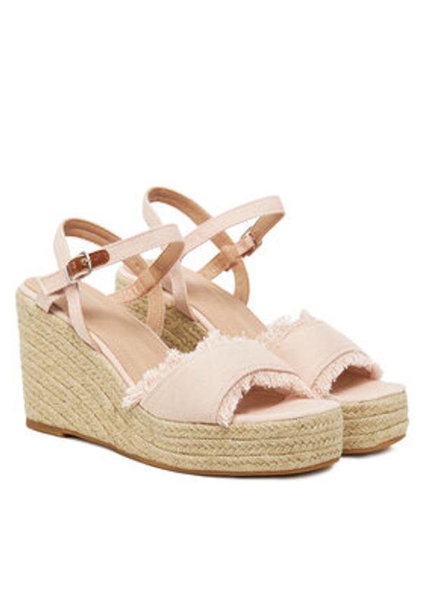 DeeZee Espadryle E0822-4A Różowy. Kolor: różowy. Materiał: materiał