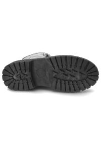Big-Star - Czarne Botki Big Star Ocieplane Buty Damskie. Okazja: na co dzień. Zapięcie: sznurówki. Kolor: czarny. Materiał: skóra ekologiczna. Styl: casual, klasyczny, elegancki #6