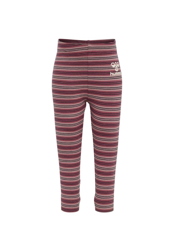 Legginsy dziewczęce Hummel United. Kolor: różowy, beżowy, wielokolorowy, fioletowy. Wzór: paski