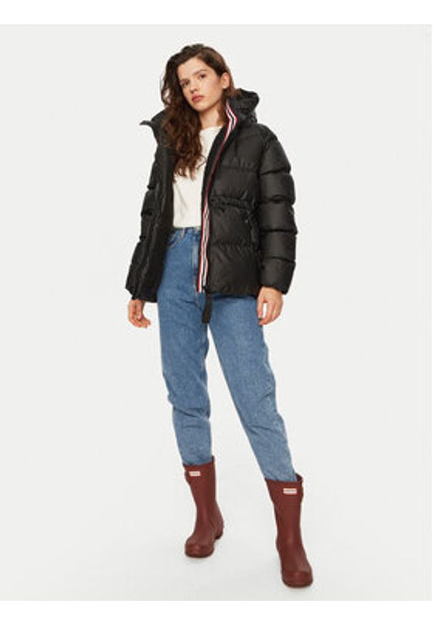 Hunter Kurtka puchowa HARW1295242 Czarny Regular Fit. Kolor: czarny. Materiał: syntetyk