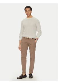 Marciano Guess Sweter 5GHR08 5863Z Brązowy Regular Fit. Kolor: brązowy. Materiał: len #5