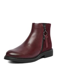 Lasocki Botki CEO-RST-56007-13 Bordowy. Kolor: czerwony. Materiał: skóra #5