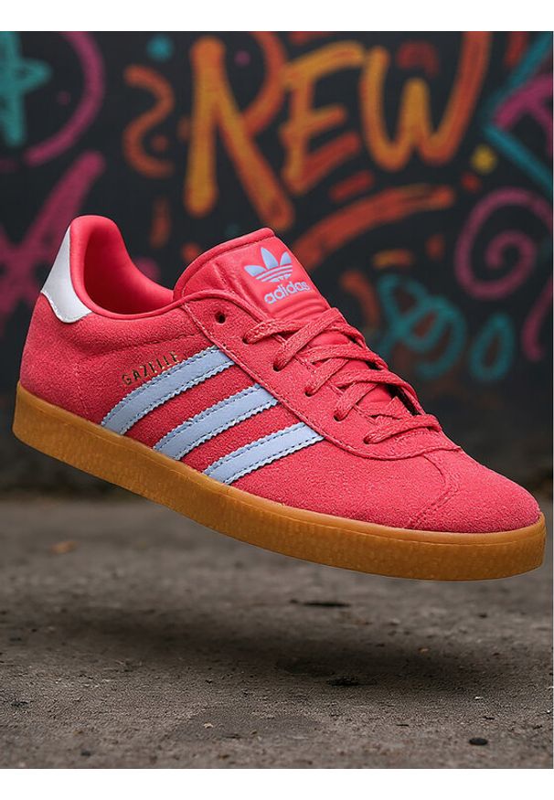 Adidas - adidas Sneakersy Gazelle JR5941 Różowy. Kolor: różowy. Materiał: skóra, zamsz. Model: Adidas Gazelle