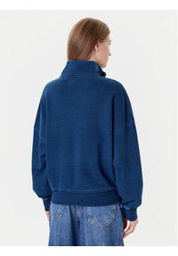 Guess Jeans Bluza W5YQ10 KCXQ1 Granatowy Regular Fit. Kolor: niebieski. Materiał: bawełna