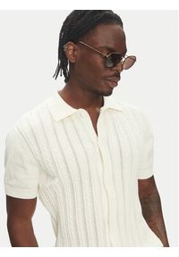Lindbergh Kardigan 30-804114 Écru Slim Fit. Materiał: bawełna #5