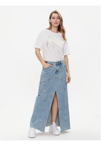 Replay Spódnica jeansowa W9933.000.108 69B Niebieski Regular Fit. Kolor: niebieski. Materiał: bawełna #3