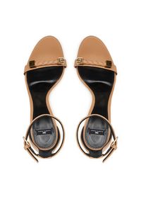 Elisabetta Franchi Sandały SA12L61E2 Beżowy. Kolor: beżowy. Materiał: skóra #5