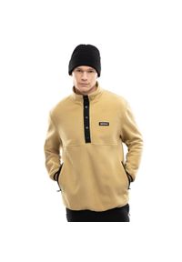 SIROKO - Męska bluza z grubego polaru Sporty zimowe Siroko Yari. Kolor: beżowy. Materiał: polar. Sezon: zima #1