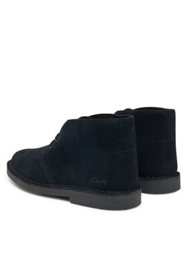 Clarks Botki Desert Bt Evo. 26182930 Czarny. Kolor: czarny. Materiał: skóra, zamsz