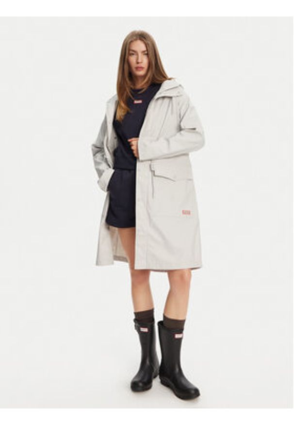 Hunter Parka Janna HARW0021242 Szary Regular Fit. Kolor: szary. Materiał: syntetyk