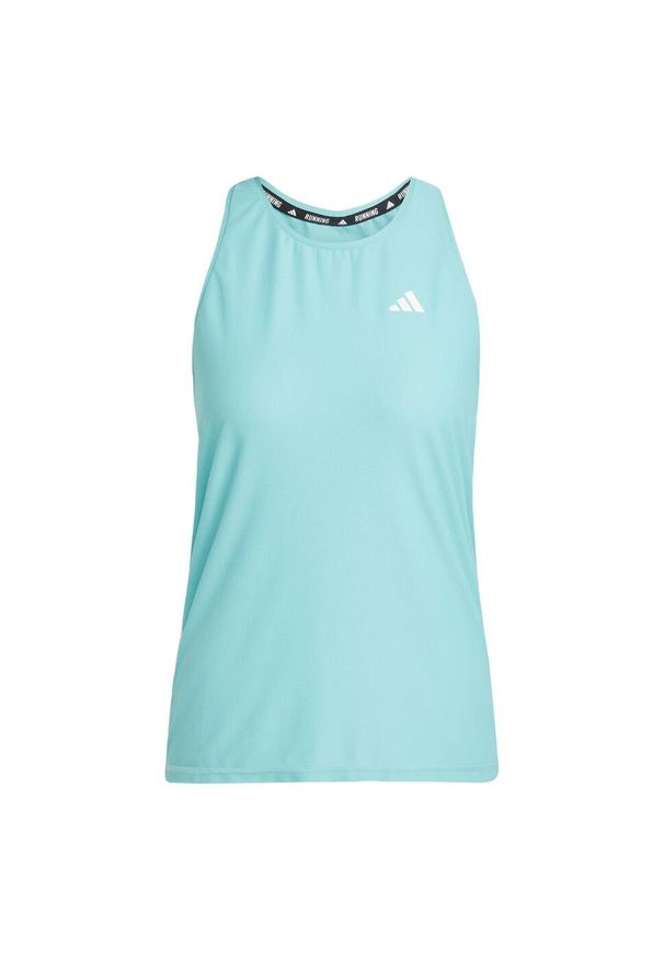 Adidas - Koszulka bez rękawów Own The Run. Kolor: zielony. Materiał: materiał. Długość rękawa: bez rękawów. Sport: bieganie