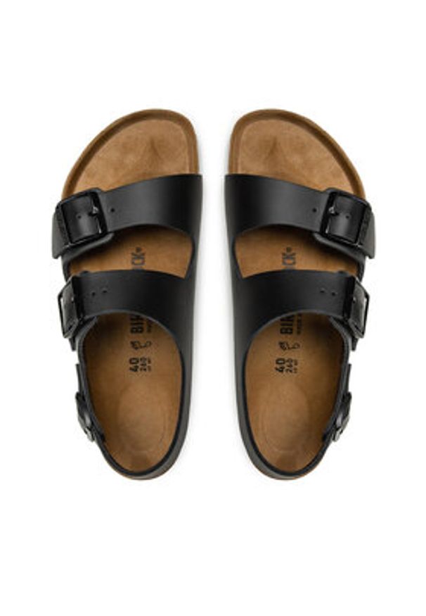 Birkenstock Sandały Milano Bs 0034191 Czarny. Kolor: czarny. Materiał: skóra