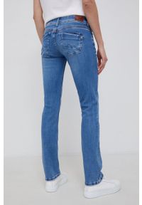 Pepe Jeans Jeansy Saturn damskie medium waist. Kolor: niebieski #3